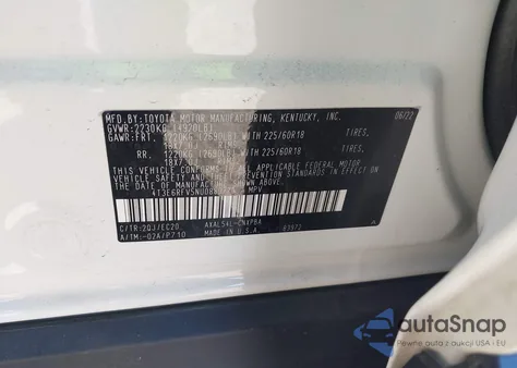 2022 Toyota Rav4 Hybrid Xse из США, поврежденный, VIN 4T3E6RFV5NU088977